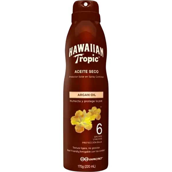 12976 - Protetor Solar em Spray Aceite Seco FPS6 170g Hawaiian Tropic 12976 - Protetor Solar em Spray Aceite Seco FPS6 170g Hawaiian Tropic